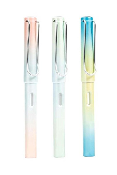 Generic Pack Of 3 Practice Pen Multicolour WIth Refillable Viewable Window De...