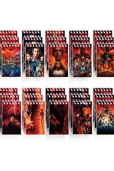 Generic Stranger Things Themed Notebook for Children - 10 Books