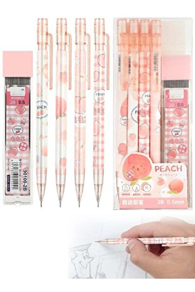 Generic 4 PCS Cute Mechanical Pencil Set Including 0.5mm Pastel Mechanical Pe...