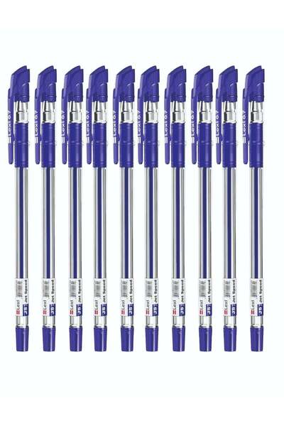 Generic Lexi Jet Speed Ball Point Pens, Blue, 10 Pcs Pack