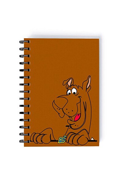 Generic Spiral A5 Notebook Scooby Doo Classic Cartoon Brown Aesthetics
