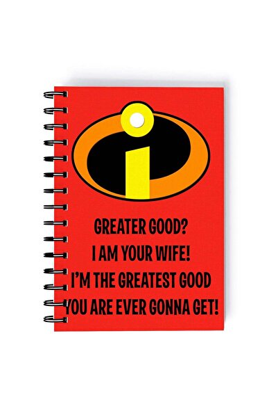 Generic The Incredibles Dad Printed Spiral A5 Notebook Pink/Beige