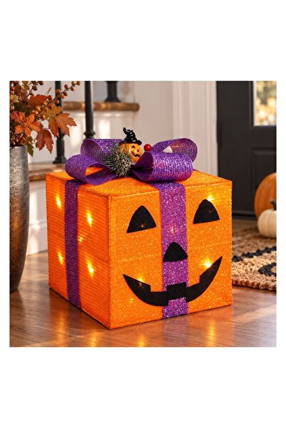 OEM Cutie Cadou Decorativa de Halloween cu LED 25x25x23 cm – decor luminos de...