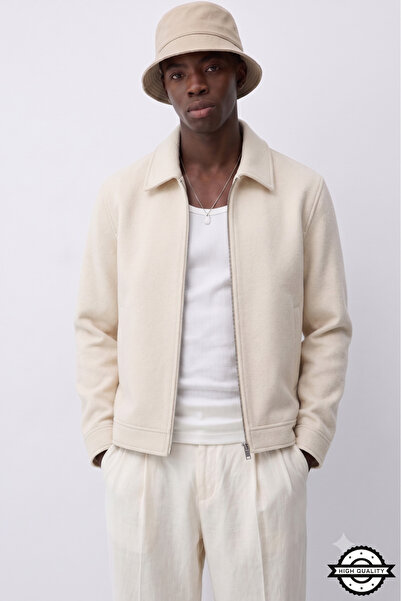 KOCCI Zra Model Seasonal Spring Old Money Culture Textured Fabric Men's Jacket