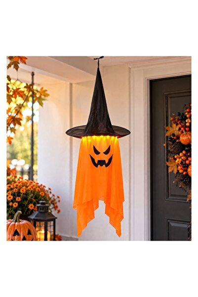 OEM Felinar Suspendabil de Halloween Fantomă Dovleac cu LED Alb Cald Ø38x100 ...