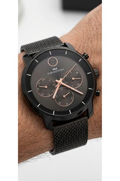 Formotion Fm.B09811.Fm Black Steel Cord Functions Active Men's Wristwatch