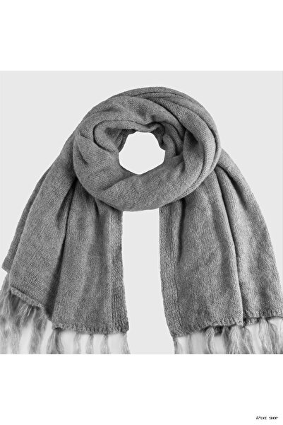 ZERO LAND Ilkestor Braided Yarn Winter (90851) Shawl Gray