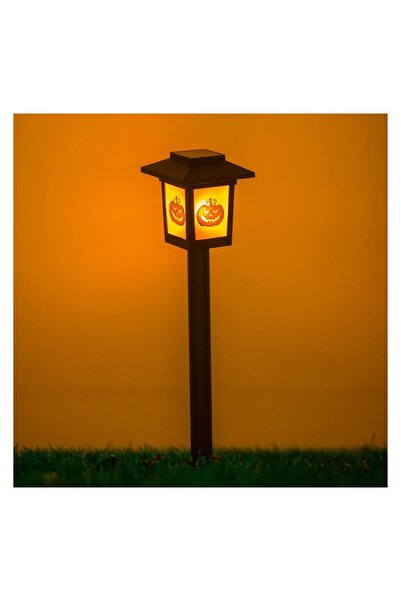 OEM Felinar Solar Halloween Stick Negru Efect de Flacara 3 Modele Dovleac Fan...