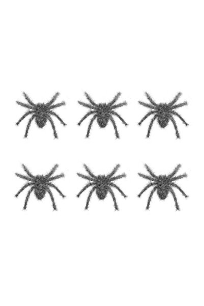 OEM Set Păianjeni Decorativi din Plastic Gri de Halloween - 6buc – decor înfr...