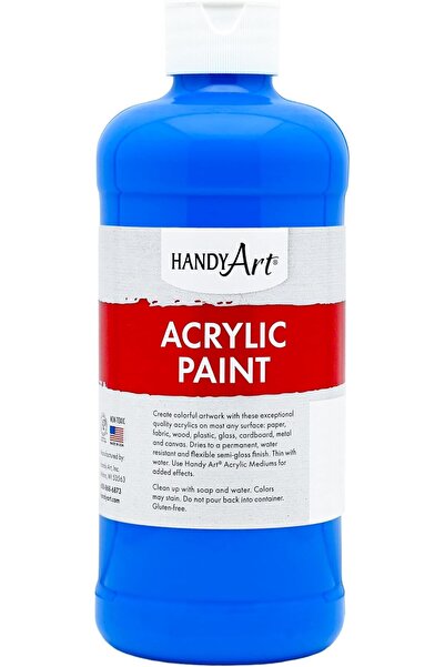 Handy Art طلاء أكريليك للطلاب 16 أونصة، أخضر فلورسنت