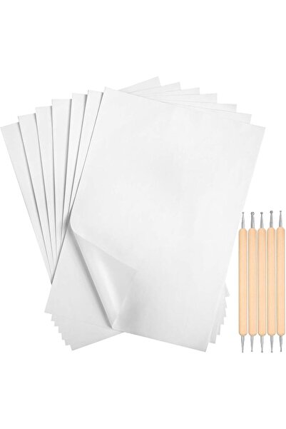 KASTWAVE Tracing Paper, White Carbon Transfer Paper, Carbon Graphite Copy Pap...