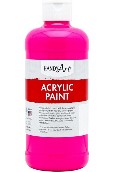 Handy Art طلاء أكريليك للطلاب 16 أونصة، أخضر فلورسنت