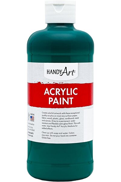 Handy Art طلاء أكريليك للطلاب 16 أونصة، أخضر فلورسنت