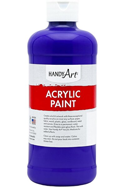 Handy Art طلاء أكريليك للطلاب 16 أونصة، أخضر فلورسنت