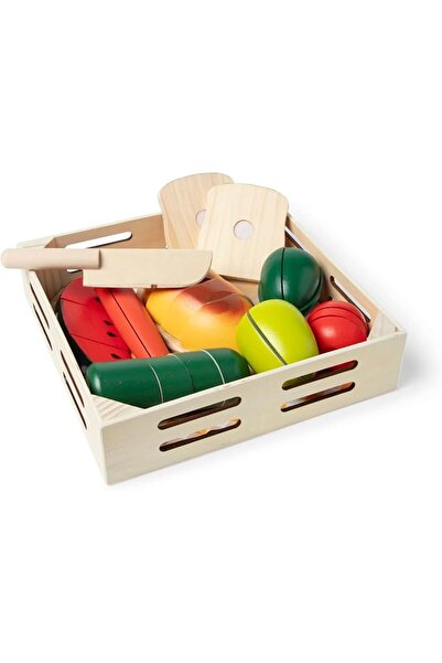 Melissa & Doug Cutting Food - Play Food Set With 25+ Hand-Painted Wooden Piec...