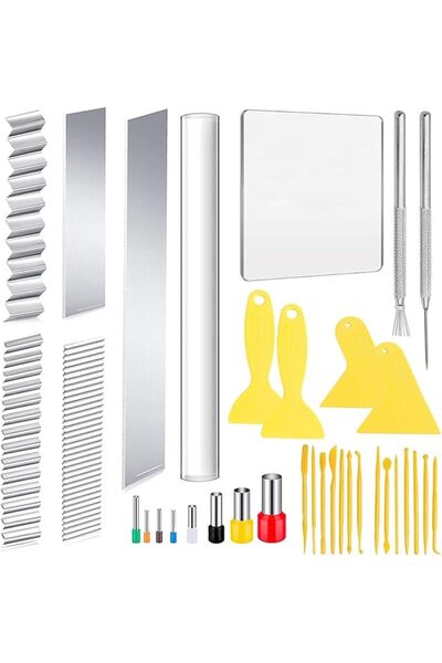 Yelajoy 35 Pcs Clay DIY Tool Set, Polymer Clay Tools，Acrylic Roller, Plastic ...