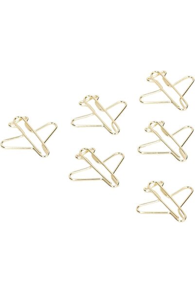 GENERAL 100pcs Paper Clips, Paperclips Airplane Shaped Metal Clips Clamps wit...