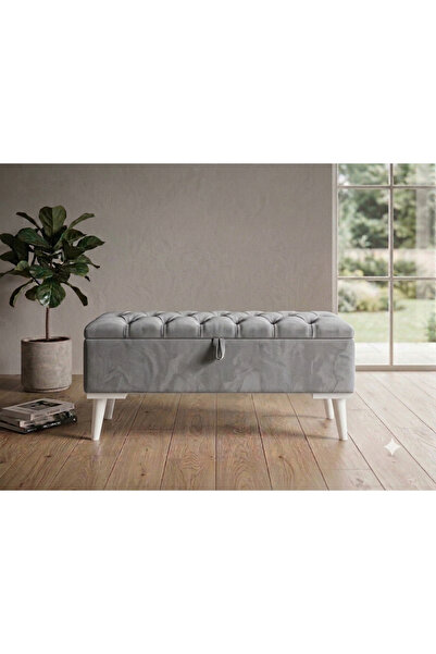 gürel Sandıklı puf Bench ayak ucu beybifes kumaş 90*35