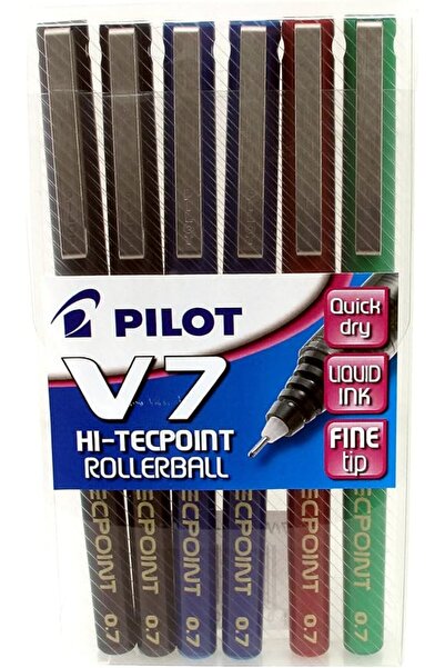 Pilot قلم حبر جاف V7 Hi-Tecpoint، رأس 0.7 ملم - أخضر