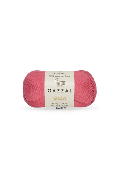 Gazzal Giza 100% Mercerized Cotton Knitting Yarn 50 Gr 125 m – 1 Piece-2470