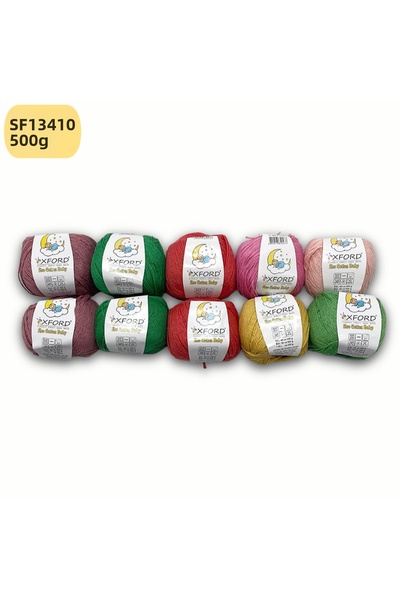 Oxford İplik 10 Pack Eco Cotton Baby - Fine Cotton Yarn - Crochet - Punch Yar...