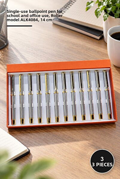 Yenilig 3 Pieces Ballpoint Pens – Single Writing Pen for School and Office Us...