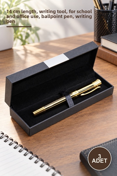 Yenilig 3 Pieces Ballpoint Pen Alk4103 – 14 cm Length, Writing Tool, School a...