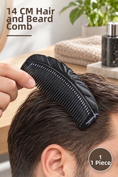 Yenilig 1 Piece Bone Comb – 14 Cm, Hair and Beard Combing, Comb Comb