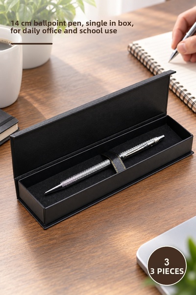 Yenilig 3 Pieces Ballpoint Pens – Boxed Single 14 Cm, Writing Tool, Ballpoint...