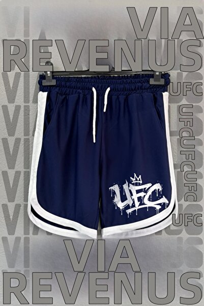 Vordevia Printed Piping Detailed Jersey Sports Training Shorts