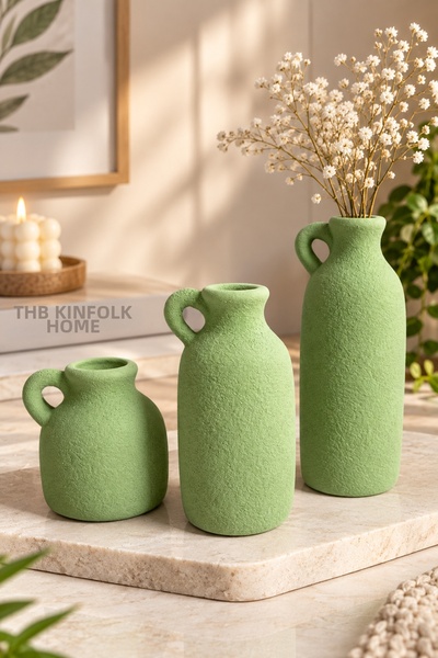 LALEZEN HOME SET DE 3 VASE CU UN SOUL MÂNER - OBJECT DECORATIV