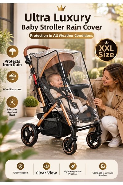 Baby Home Baby Pram Pushchair Walking Stick Raincoat Windbreaker Luxury Raincoat
