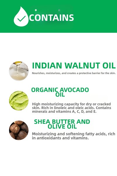 Siveno 100% Natural Hand and Body Cream, Coconut and Avocado, Repairing (30 ml)