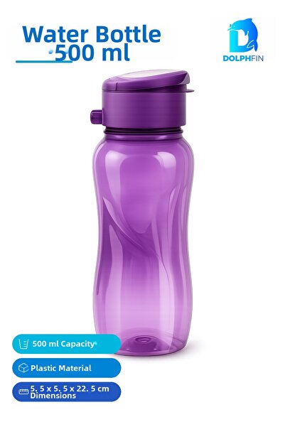 DolphFin 500 ml Plastic Water Bottle Water Bottle Flask