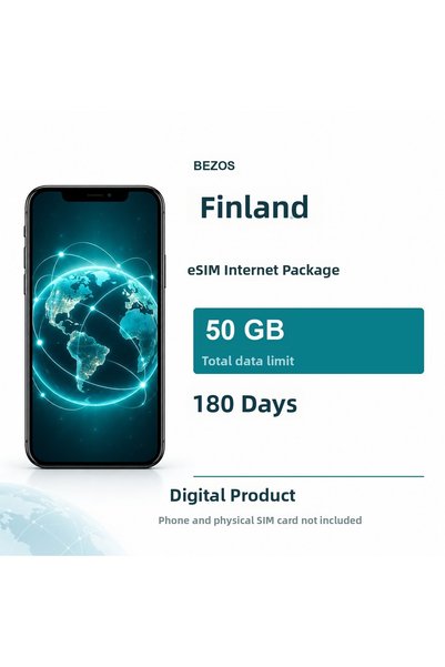 Generic Brand باقة الإنترنت eSIM في فنلندا 50 جيجابايت لمدة 180 يومًا