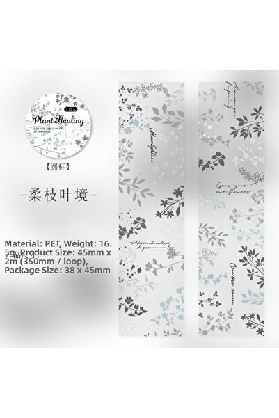 İthal Bandă adezivă decorativă G4-2m cu model floral