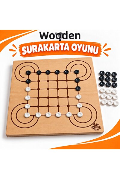 TOTTERİQ Wooden Surakarta Strategy and Intelligence Game 2 Player Tournament ...