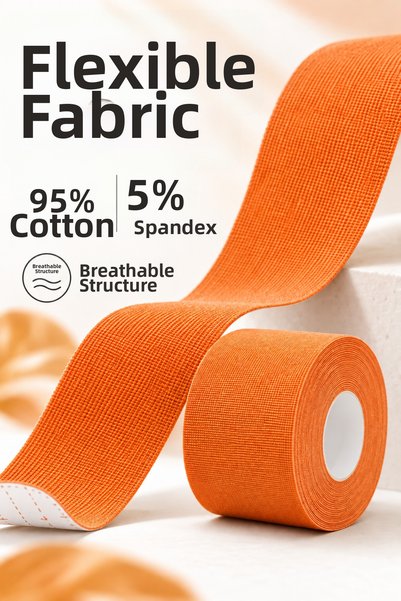 OYPA LİFE Sports Bandage - Kinezio Tape - Pain Relief Bandage - Orange