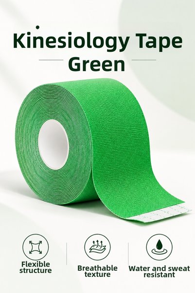OYPA LİFE Sports Bandage - Kinezio Tape - Pain Relief Bandage - Green