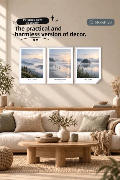 Akıllı Kağıt Static Cling Tablecloth - Poster Landscape (Model- 120)