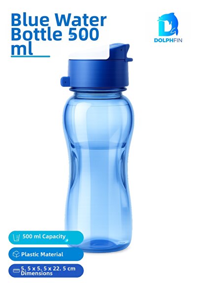 DolphFin 500 ml Plastic Water Bottle Water Bottle Flask