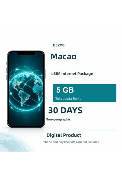 Generic Brand باقة الإنترنت eSIM في ماكاو 5 جيجابايت لمدة 30 يومًا - nonhkip