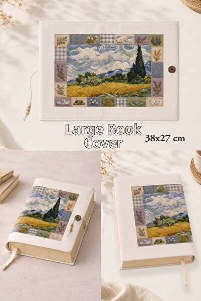renkli izler atölyesi Large Size Book Cover 38X27 cm |   Patchwork Art Collec...
