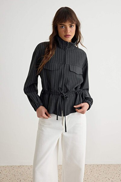 Trendyol Collection Dark Anthracite Jacket Twoaw27Ce00072