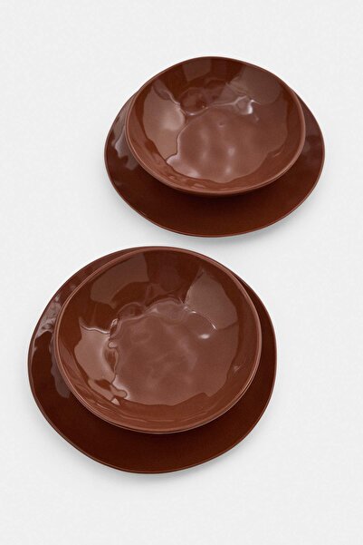 TRENDYOLMİLLA HOME Σετ σερβίτσιου Reactive Glazed Amorphous για 2 άτομα TPHAW...