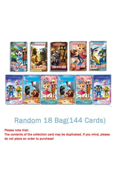 Choice1 عشوائية 18 حقيبة 8/288 قطعة مجموعة بطاقات الإيطالية Brainrot Tungtung...