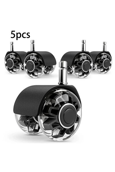 Choice 2 inch 11mm 5PCS Universal Mute Wheel Office Chair Caster Swivel Rubbe...
