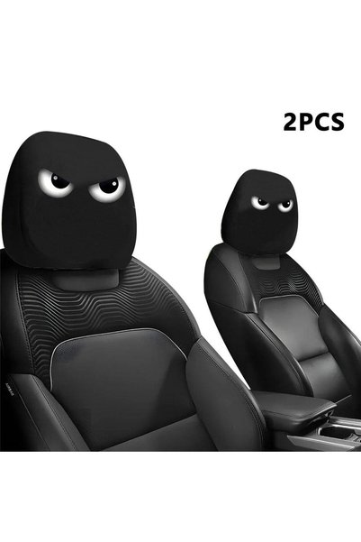 Choice5 E 2pcs 2Pcs Horror Design Car Headrest Covers Universal Car Seat Cove...