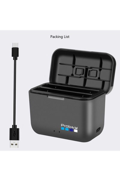 PROBTY PD Charger Fast Battery Charger for Insta360 X5 Dual Fast Charging Cas...