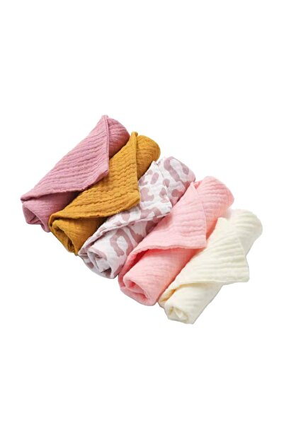 Choice Pink 5 PcsWashcloth FaceclothInfant Wash Hand Face Wipes Baby Cotton S...